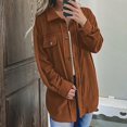 thumbnail image 1 of DPTALR Chandail d'Été pour Femmes T-Shirts Unis Hauts à Manches Longues Blouse Manteau pour Femmes, 1 of 8