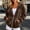 Coffee, variant on Dpytoraw Women's Velvet Zip Hoodie, Fleece Lined Jacket for Fall Winter Green L