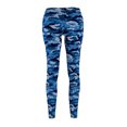 thumbnail image 3 of Blue/Black Camo Women's Casual Leggings - Camo Color Code 0051, 3 of 7