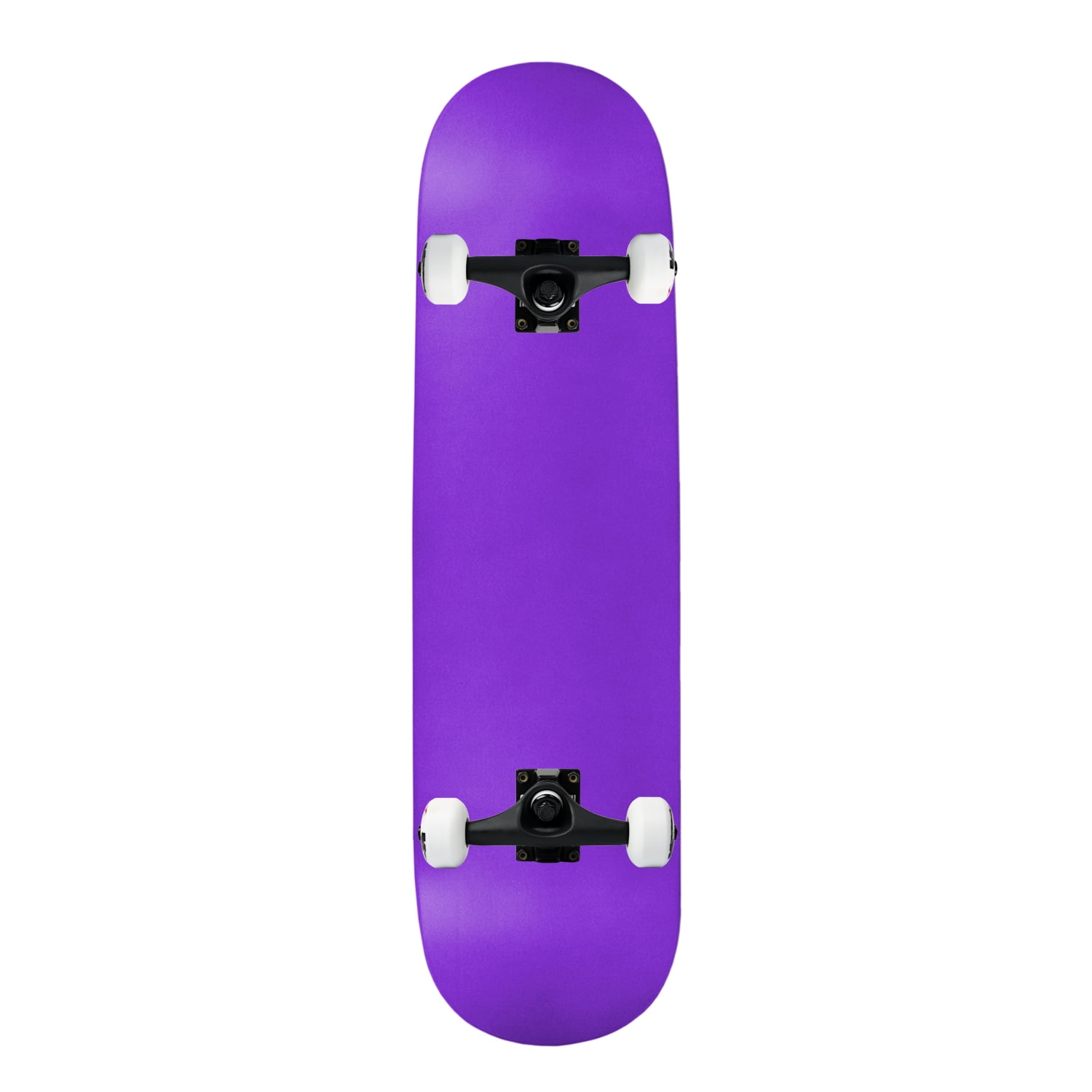 Moose Complete Skateboard Neon Purple 7.75" Black/White Assembled