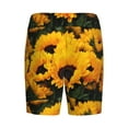 thumbnail image 5 of Naloa Flower Bush Sunflower Men's Short Pajama Pants, Lounge Comfort Shorts with Elasticized Waistband and Side Pockets - Small, 5 of 9