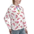 thumbnail image 6 of Fotbe Watermelon Pattern Womens Long Sleeve Hoodie, Pullover Hooded Sweatshirt, Kangaroo Pocket Hoodie with Eye-catching Drawstrings-XX-Large, 6 of 7