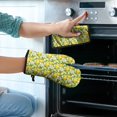 thumbnail image 2 of Yellow Lemon Fruit Slices Kitchen Oven Mitt and Pot Holder Sets 2 Pcs for Baking, Cooking and Grilling, Heat Resistant Up To 392 °F, 2 of 7