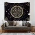thumbnail image 5 of Black Golden Mandala Tapestry Astrology Space Wall Hanging Tapestries Wall tapestrys Large Aesthetic Hippie Decor Bohemian Art Boho Home Talestry for Bedroom,Living Room,Ceiling, 5 of 8