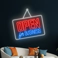 thumbnail image 4 of Handmadetneonsign Open For Business Led Sign, We Are Open Neon Sign, Open Led Light, Welcome Neon, 4 of 5