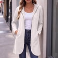thumbnail image 3 of Lutiedan Womens Zip Up Hoodies Fall Fleece Hooded Sweatshirts Casual Winter Long Sleeve Jacket with Pocket S-XXL, 3 of 8