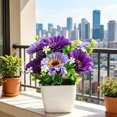 thumbnail image 5 of Clearance Artificial flowers under $5,‌Artificial Chrysanthemum Flower Gypsophila Pot Bonsai Decor Lifelike Flowers In Planter Realistic Home & Decor Perfect For Garden Wedding, 5 of 7