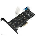 thumbnail image 1 of Adapter Card, High Speed Thick Effective PCI-E Riser Large Capacity PCI-E Power Supply  for 2 Ports Adapter Card for Computer Accessories, 1 of 7