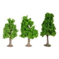 thumbnail image 3 of Bunblic 3 Pieces Mini Landscape Tree Model Trees DIY Crafts Railway Train Railroad Layout Diorama Tree Building Model Miniature Trees shaped tree, 3 of 8