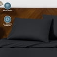 thumbnail image 6 of Bare Home Pillowcase Set - Envelope Closure - Premium 1800 Collection - Double Brushed - Ultra Soft - King Size 20x36, Black, 2 Count, 6 of 8
