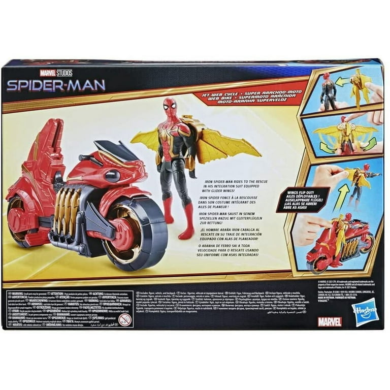 Marvel Spider-Man 6-inch Jet Web Cycle Vehicle and Action Figure