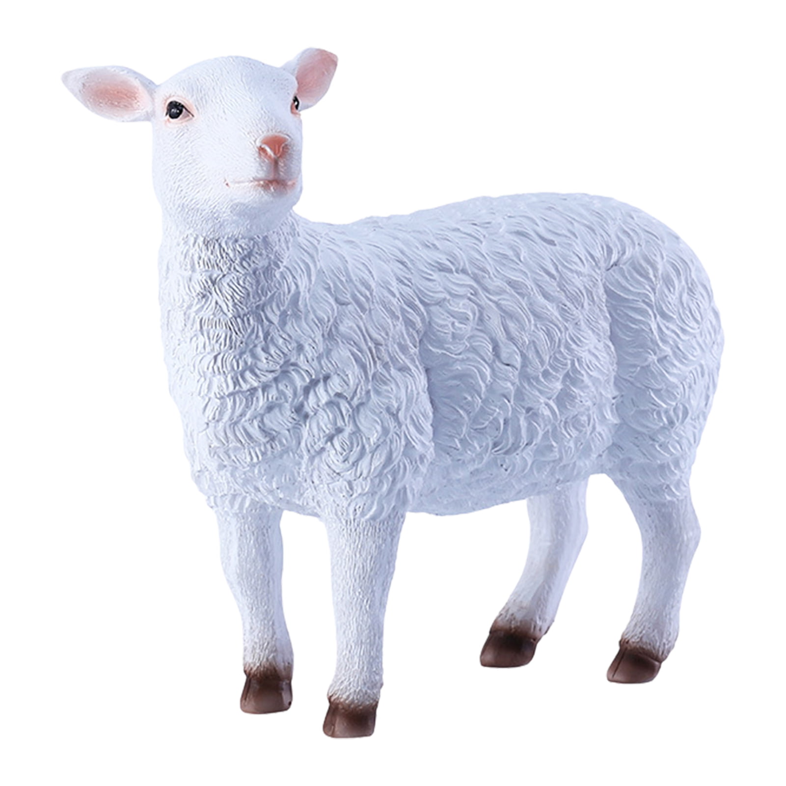 Details about   Sheep Sculpture Garden Statue Large Ornament Farmhouse Animal Figure Lamb Lawn 
