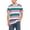 Pink, variant on Men's Shirts Stripe Crew Neck Casual Short Sleeve Summer 2025 Lightweight Comfortable Top Brown Mens Tshirts