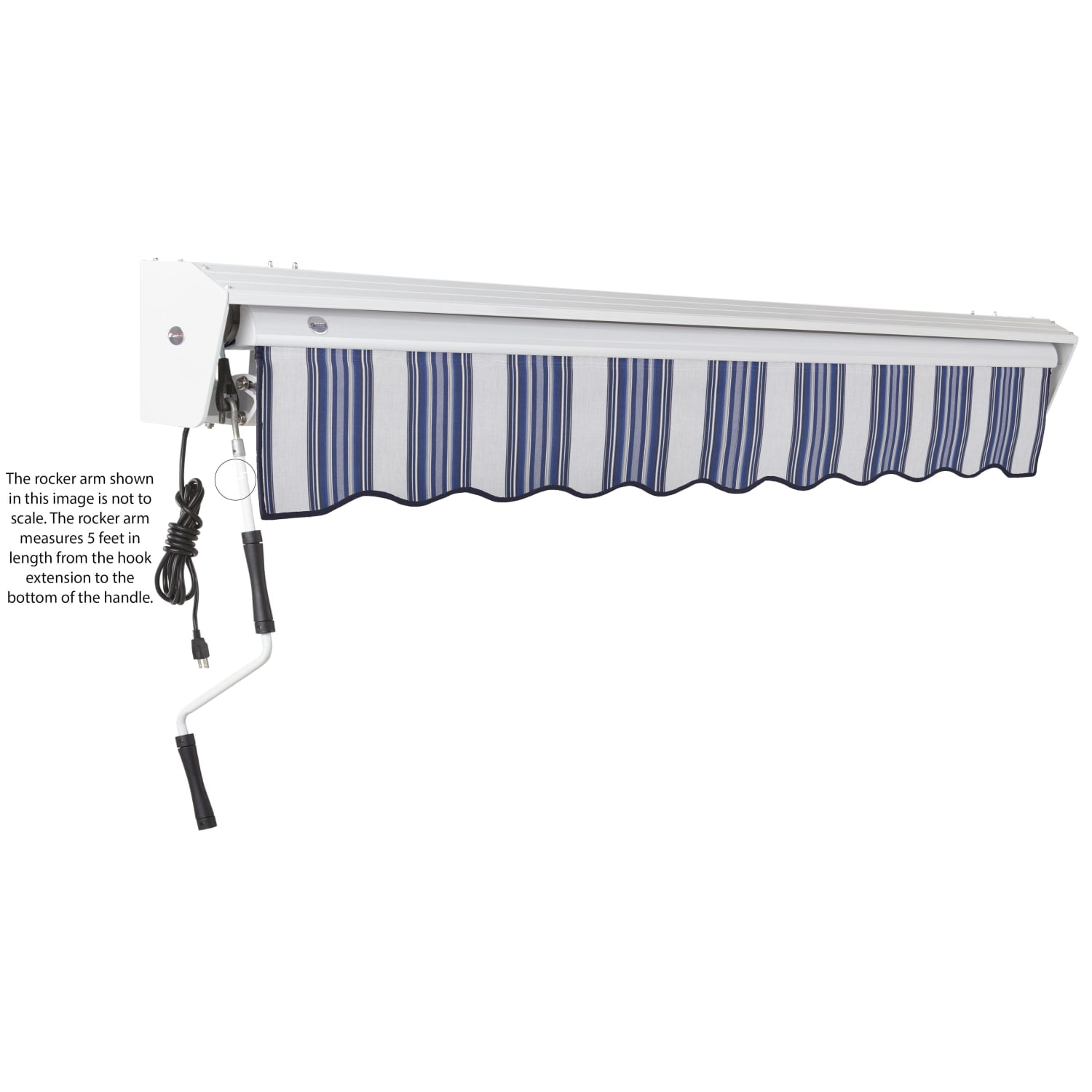 Awntech Destin with Hood Left Motor with Remote Motorized Retractable Awning