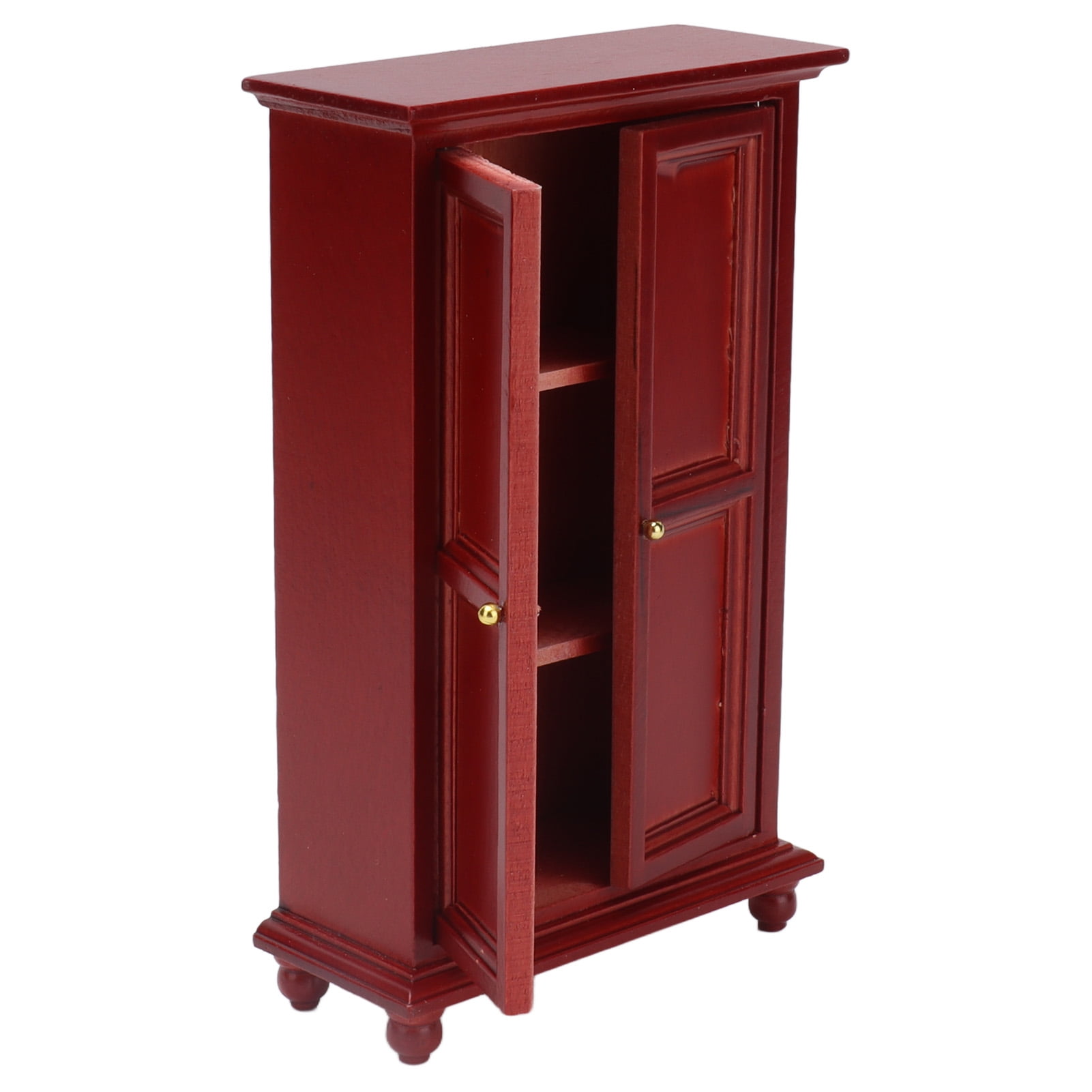 Dioche Mini Dollhouse Wardrobe Doll Armoire 112 Miniature Dollhouse