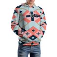 thumbnail image 5 of Retro Flora Geometric Pattern Design 3D Print Hoodie Men Women Autumn Thin Pullover Sweatshirt Vintage Streetwear Tops, 5 of 6