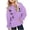 00#Purple2245, variant on Byoo Girl's Butterfly Oversized Hoodie Long Sleeve Pullover Hooded Sweatshirt Casual Daily Top,White