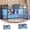 Gray, variant on Twin Size Low Loft Bed with 9 Storage Drawers, Bookcase and LED Lights, House-Shaped Metal Twin Loft Bed with Step Stool and Safety Guardrail, Loft Bed with Under-Bed Play Space, Grey