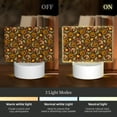 thumbnail image 3 of Cauagu Chrysanthemum turkey for Rectangle Acrylic Night Light - Acrylic Modern Bedside Light with LED Light Lamp Base - Decorative Night Lamp for Restaurant Bar Cafe Shop, 3 of 9