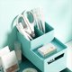 thumbnail image 4 of Pequeño Organizador de Brochas de Maquillaje, Mini Encimera de Cosméticos, Almacenamiento para el Cuidado de la Piel para Escritorio, Tocador, Mostrador de Baño Verde, 4 of 5
