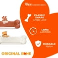 thumbnail image 4 of Nylabone Power Chew Original Bone Dog Chew Toy Bacon & Chicken Medium (2 Count), 4 of 13