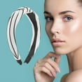 thumbnail image 2 of Unique Bargains 1 Pc Fashion Stripe Pattern Headbands for Women Grey White, 2 of 6