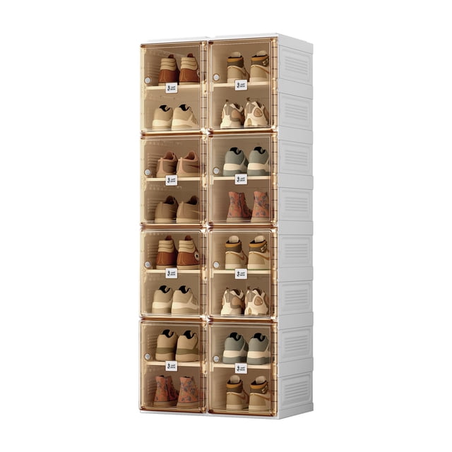 Organizador de zapatos ANTBOX, caja de almacenamiento plegable de 8 niveles