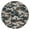 Army, variant on Fitted Tablecloth Round Abstract Tribal Retro Style, Waterproof Vinyl with Backing, Elastic Edge for 44-50 Inch Table