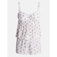 thumbnail image 5 of No Boundaries Woven Cami Top and Shorts Sleep Set, 2-Piece, Women's XS-XXL, 5 of 5