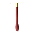 thumbnail image 1 of Masajeador Gua Sha ergonómico de latón con mango de madera, herramienta de masaje facial para la espalda y el cuello. 22 cm, 1 of 9
