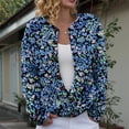thumbnail image 2 of Kaondbfi Women's Cardigan, Open Front Cardigans Cute Flower Print Sweaters Crew Neck Button Down Trendy Fall Tops Coat Winter Clothing for Women, 2 of 7