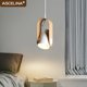 thumbnail image 2 of Lámpara colgante nórdica LED de hierro Macaron, lámpara colgante para dormitorio, sala de estar, estudio, mesita de noche, comedor, accesorio de iluminación, lustre, 2 of 5