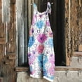 thumbnail image 2 of Kmdttou Cargo Pants Easter Print Sleeveless Two Pocket Casual Overalls Jumpsuit Jumpsuit Pants (Regular & Plus Size) S-5XL, 2 of 5