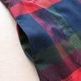 thumbnail image 6 of Leesechin Womens Flannel Shirts Long Sleeve Fashion Ladies Plaid Loose Pocket Vintage Dress, 6 of 9