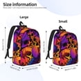 thumbnail image 4 of Daiia Skull Vintage Canvas Backpack for Men and Women ,Hiking Backpack,Travel Laptop Bag for School,Large Capacity Backpack, 4 of 8