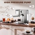 thumbnail image 6 of Auertech Espresso Machine Cappuccino Coffee Maker with Milk Frother, Steamer & 41 oz Water Tank, New, 6 of 6