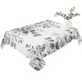 thumbnail image 2 of Gray Eucalyptus Table Cloth Waterproof Tablecloths, Spring Summer Farmhouse Leaves Watercolor Tablecloth Dining Table Cover for Kitchen Party Tabletop Outdoor, Rectangle Tablecloth 60x84 Inch, 2 of 9