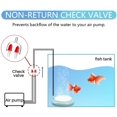 thumbnail image 4 of 6pcs Aquarium Plastic One Way Check Valves Non-Return, Air Pump Accessories for Fish Tank Airline Tubing, 4 of 5