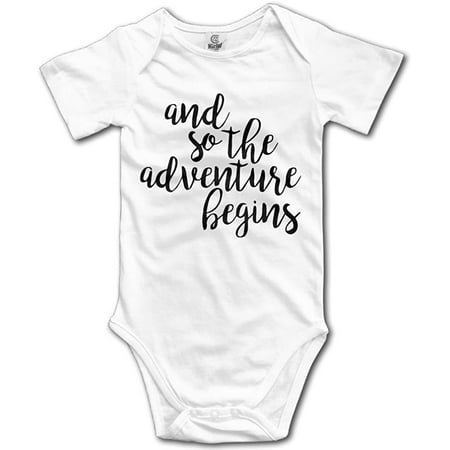 

MULA Unisex and So That Adventure Begin Baby Onesies Short Sleeve