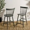 thumbnail image 4 of Safavieh Providence Traditional Mid Back Wood Stools, Dusty Green (Set of 2), 4 of 5