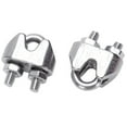 thumbnail image 4 of 2mm 1/16 Inch Stainless Steel Wire Rope Cable Clamp Fastener 12pcs, 4 of 8