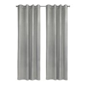 Habitat Bristol Room Darkening UV Protecion Grommet Curtain Panel for Windows 52 x 95 Grey