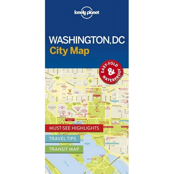 Map: lonely planet washington dc city map (other): 9781786577849