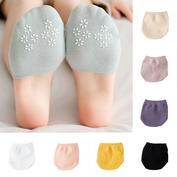 Women's Toe Cover Socks Breathable Cotton Foot Liners for Shoes Comfort