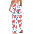thumbnail image 3 of FORMRS Mens Pajama Pants with Pockets Soft Cotton Sleepwear Lounge Bottoms, Sizes S-2XL, Playful Strawberries, 3 of 7