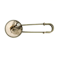 thumbnail image 1 of Broche Rétro en Métal avec Yeux Bleus pour Chaton, Gris, Bijou, 1 of 3