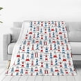 thumbnail image 4 of Salouo Lighthouse And Beacon Print Bed Blankets,Flannel Blanket Comfortable Air Conditioning Blanket Lightweight Blanket for Sofa Bed Travel & Couch -50"x40", 4 of 8