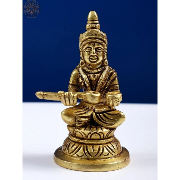 3" Small Size Annapurna Brass Statue | Handmade - Brass Statue