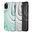thumbnail image 4 of GSA Milky Marble Collection Candy Case For iPhone 11 Pro Max (6.5") -Black Swirl, 4 of 9