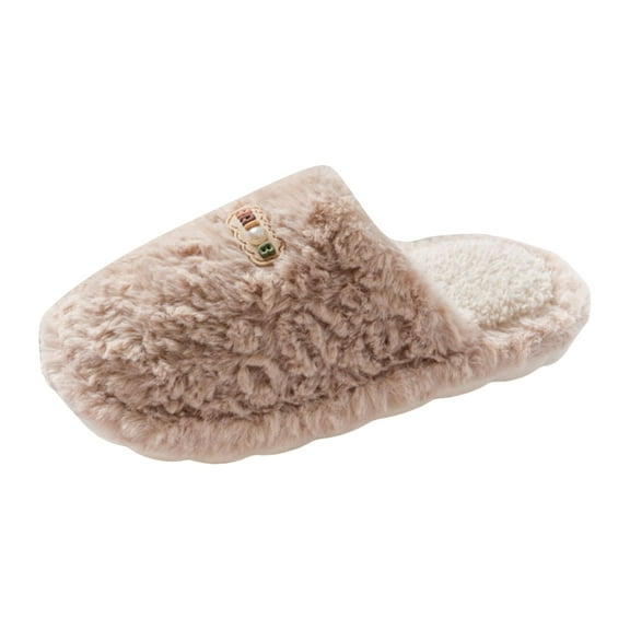 Women's Slippers for Indoor And Outdoor Cozy Warm Fuzzy Memory Foam House Shoes Plush Furry Bedroom Slip on